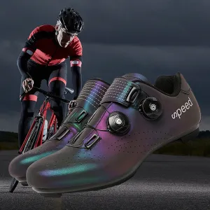 Professional Racing Road Bike Sneakers Colorful Light Breathable Self-locking Shoes