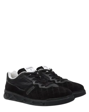 Quilted Suede Trainers