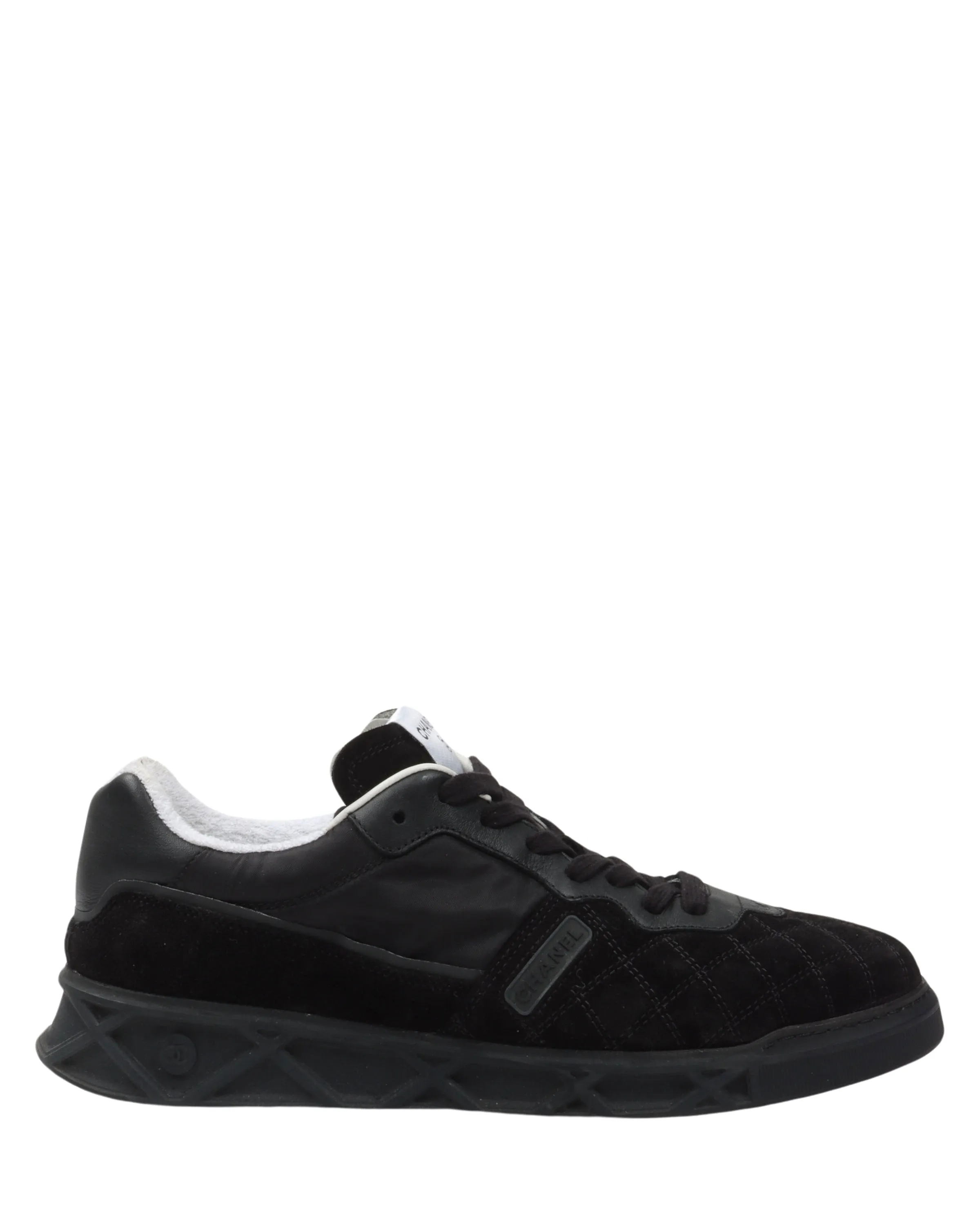 Quilted Suede Trainers
