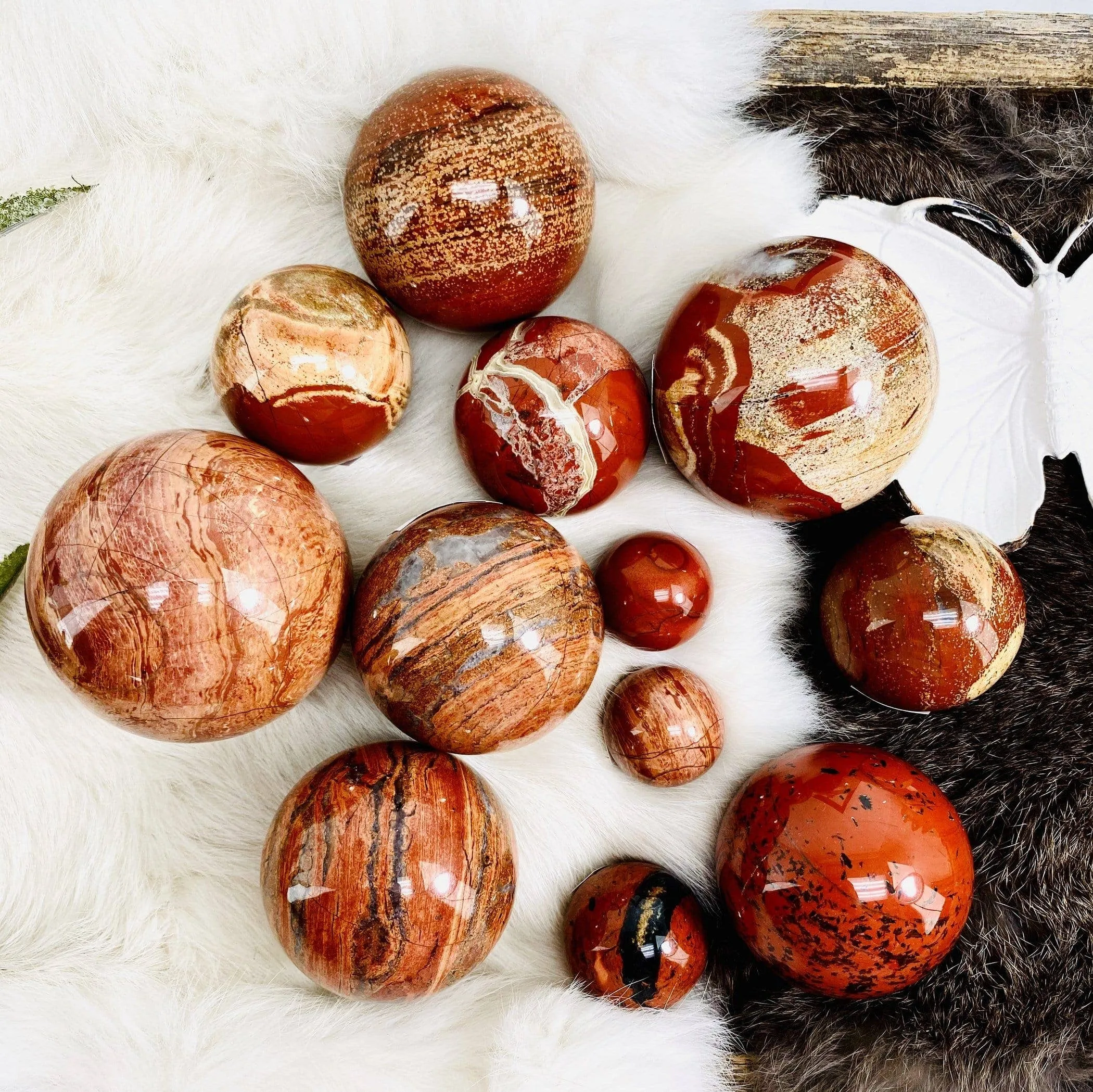 Red Jasper Polished Sphere