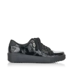 Rieker ladies Flatform Patent Sneaker