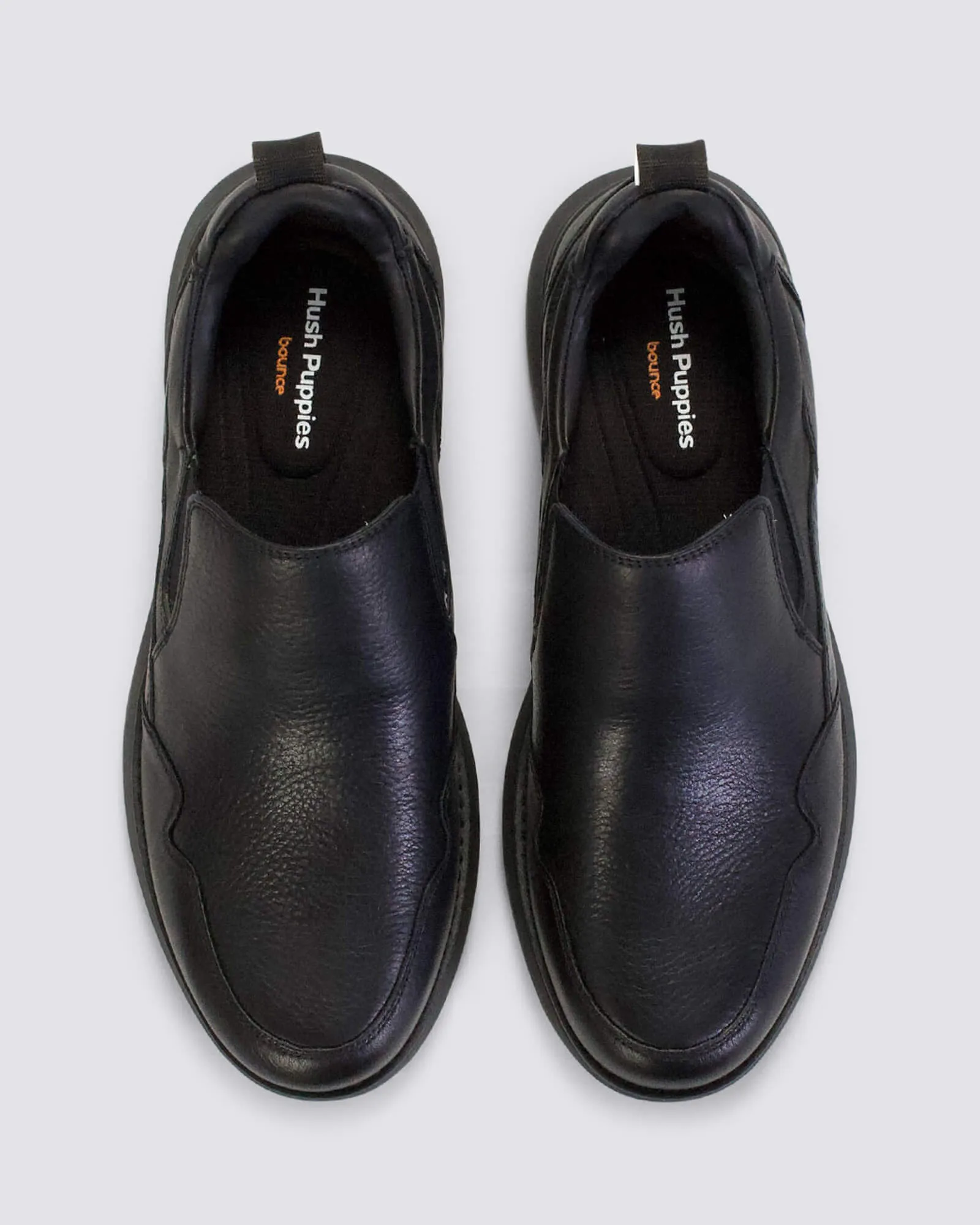 ROUTE SLIP ON SNEAKERS BLACK LEATHER