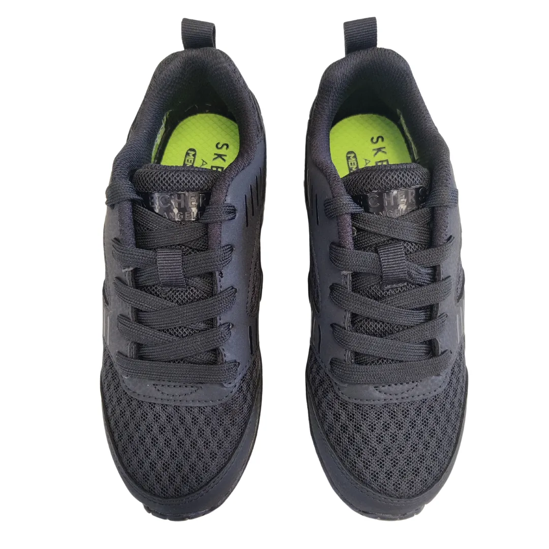 Skechers Uno Lite-Ronzo Black School Trainer