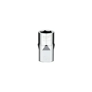 Socket - Milwaukee 1/2 in. Drive 14MM Metric 6-Point Socket with FOUR FLAT™ Sides, 45-34-9115