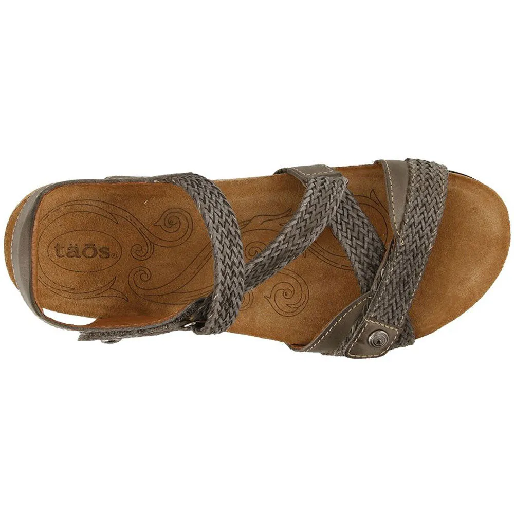 Taos Trulie Sandal Dark Grey Leather (Women's)