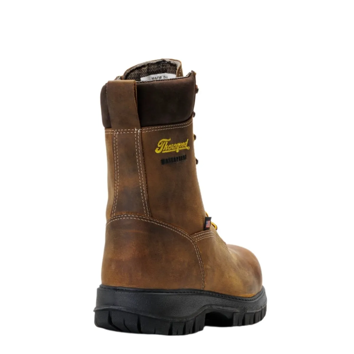 Thorogood Men's 8" Genesis Series Chestnut Waterproof Nano Comp Toe Work Boot