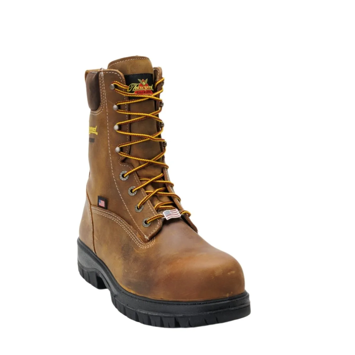 Thorogood Men's 8" Genesis Series Chestnut Waterproof Nano Comp Toe Work Boot