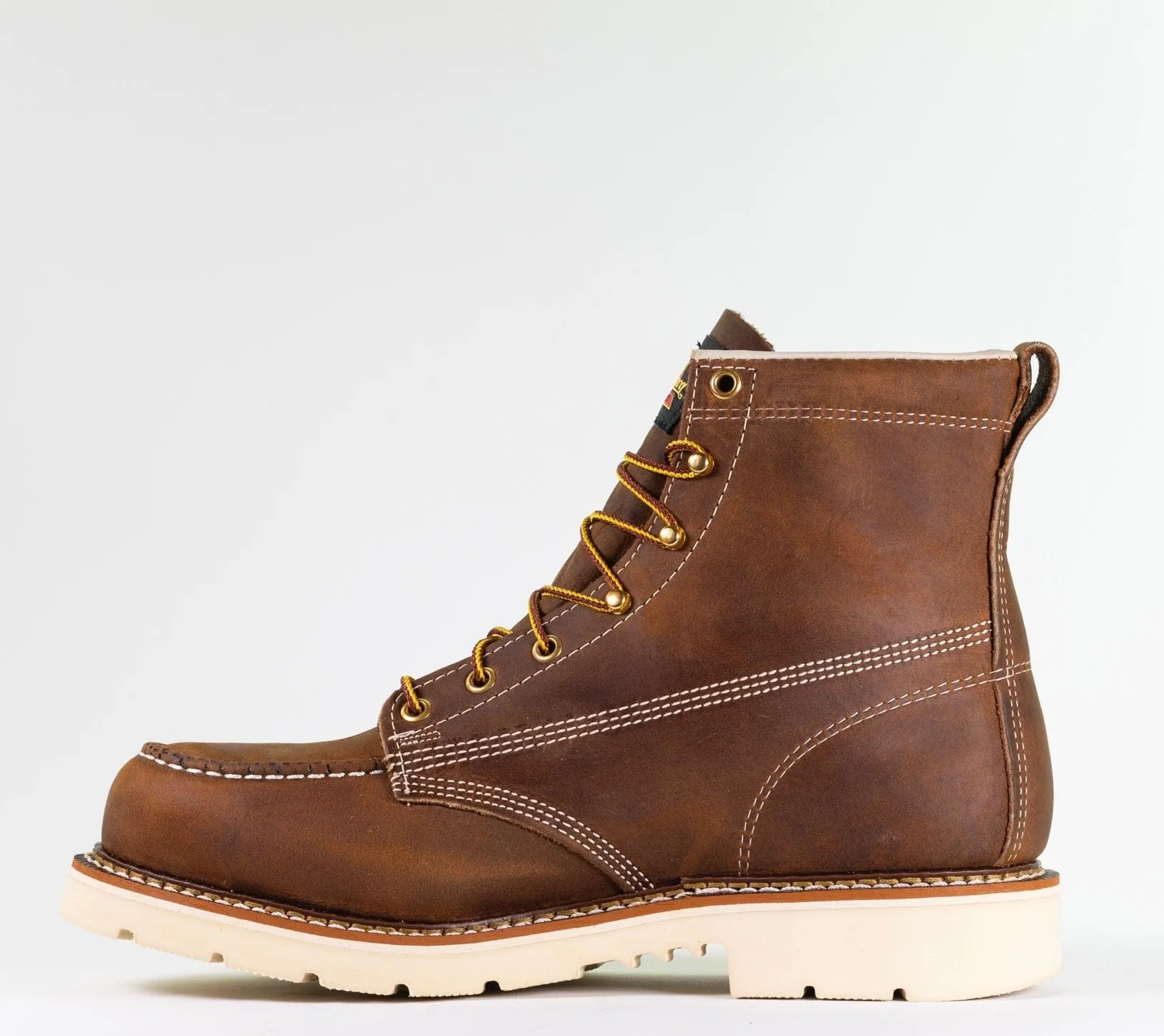 Thorogood Men’s American Heritage 6” Trail Crazy Horse Safety Toe- Moc Toe Maxwear