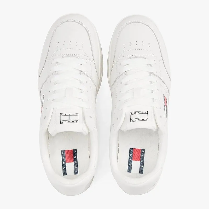 Tonal Logo Leather Cupsole Trainers TOM148