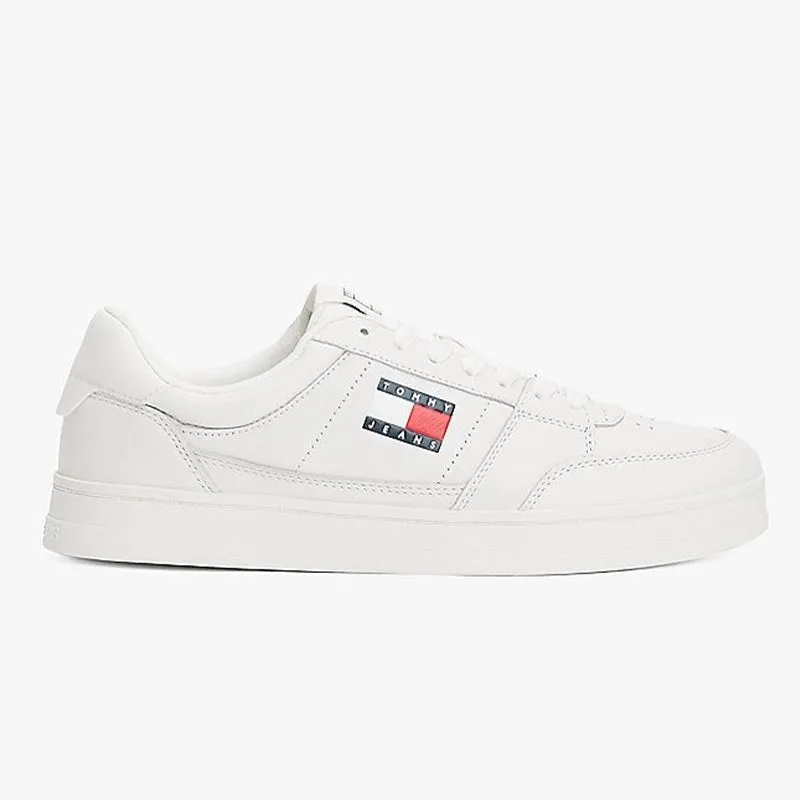 Tonal Logo Leather Cupsole Trainers TOM148