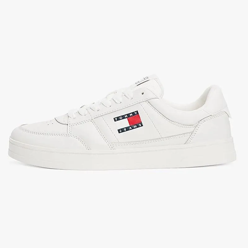 Tonal Logo Leather Cupsole Trainers TOM148