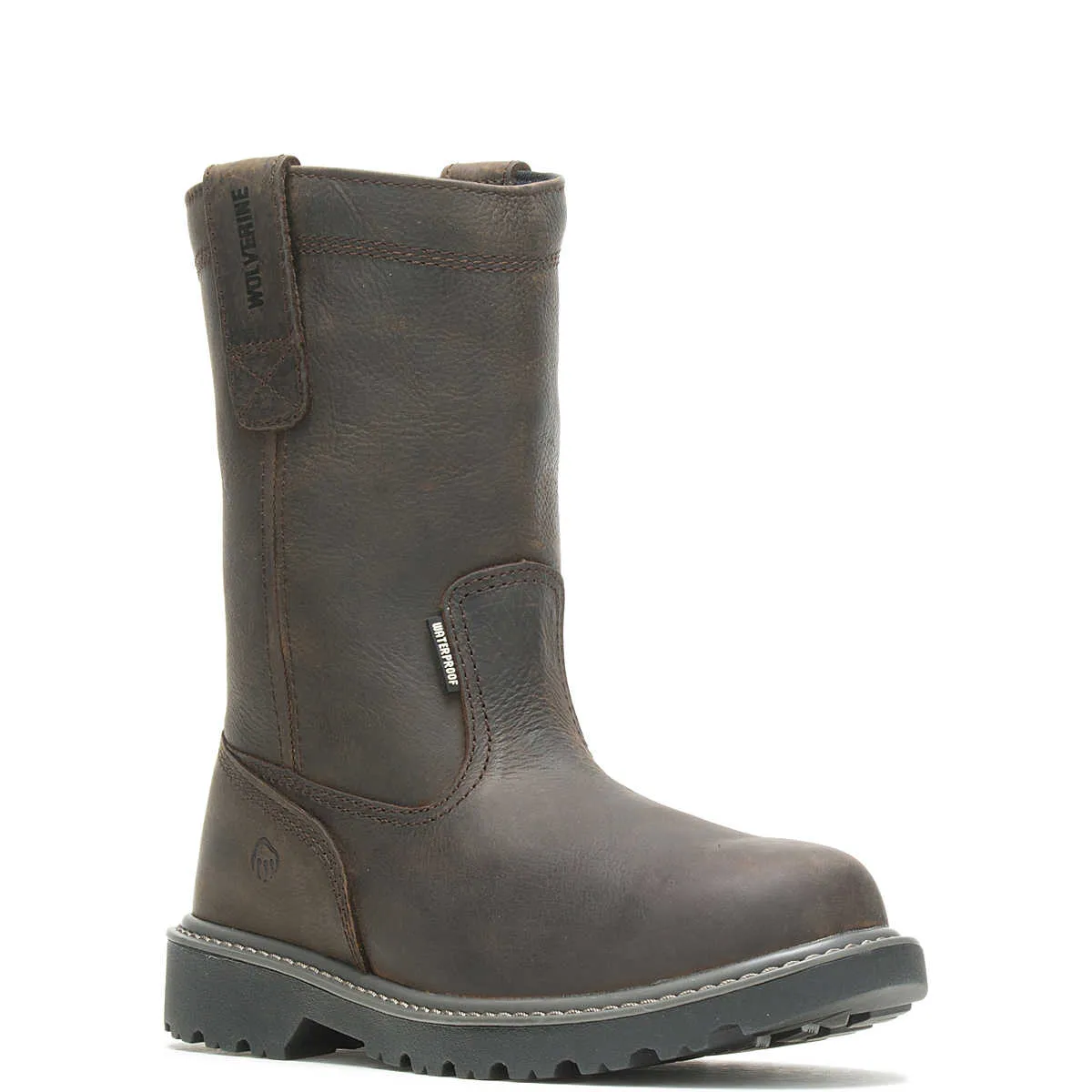Wolverine Men's Floorhand Waterproof 10" Wellington - Dark Brown (SOFT TOE)