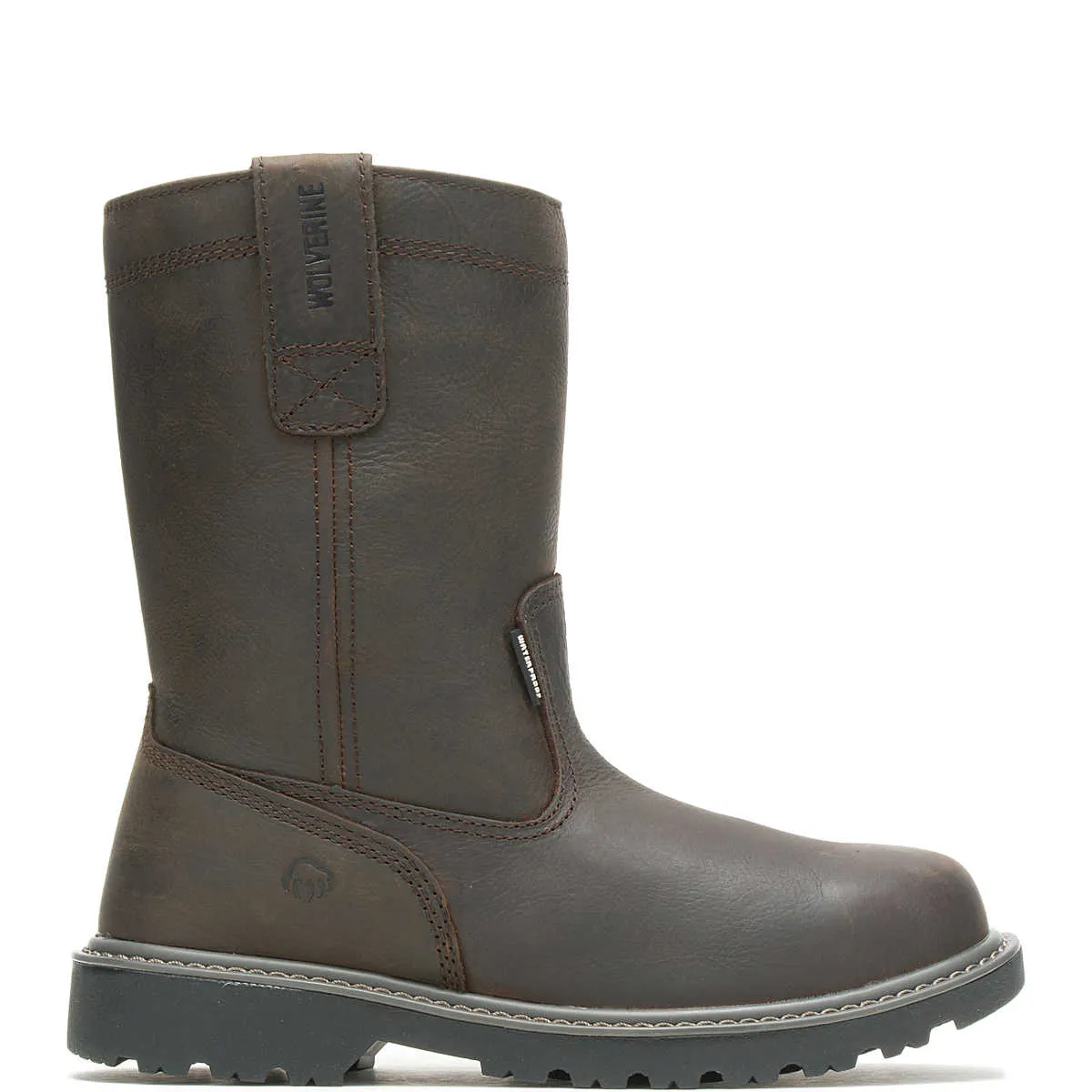 Wolverine Men's Floorhand Waterproof 10" Wellington - Dark Brown (SOFT TOE)