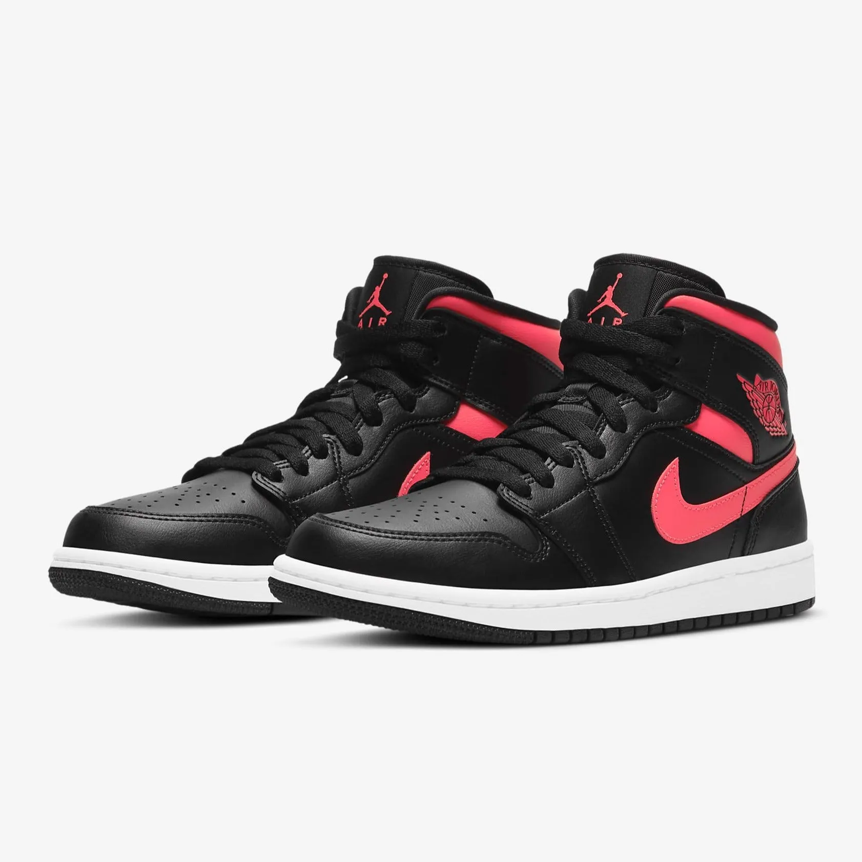 Women's Air Jordan 1 Mid "Black Siren Red" (BQ6472-004)