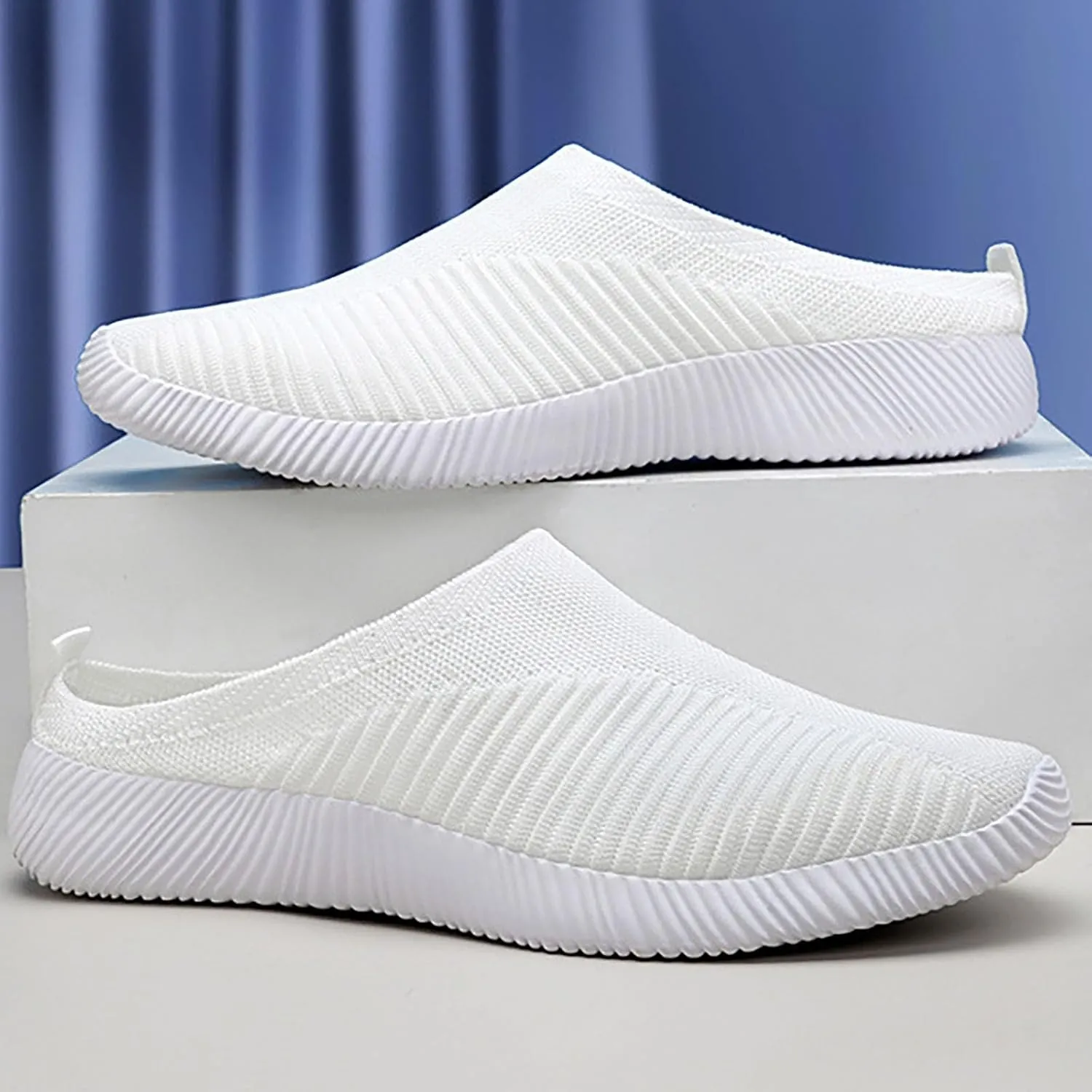 Women's Casual Slip on Half Shoes Breathable Walking Shoes Women Food Service Women Shoes Casual Women Shoes Sneakers Black Tennis Shoe Loafers Shoe