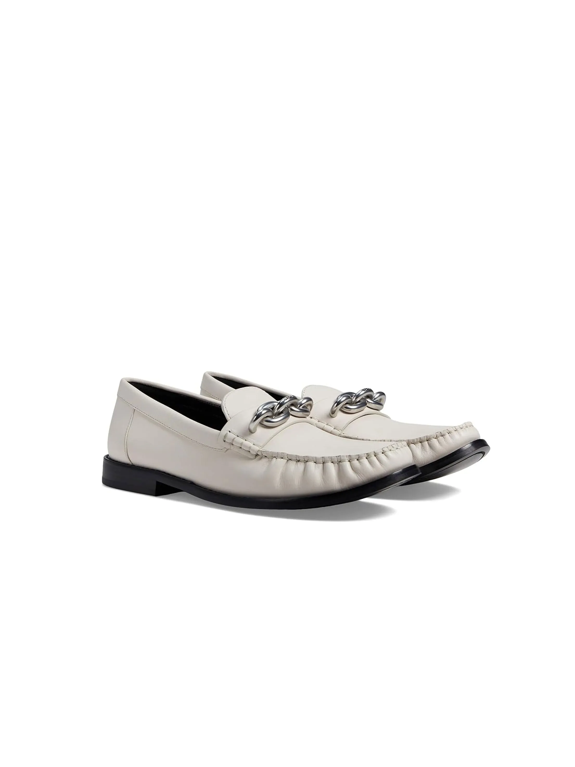 Women's Textured Moccasins,Off White